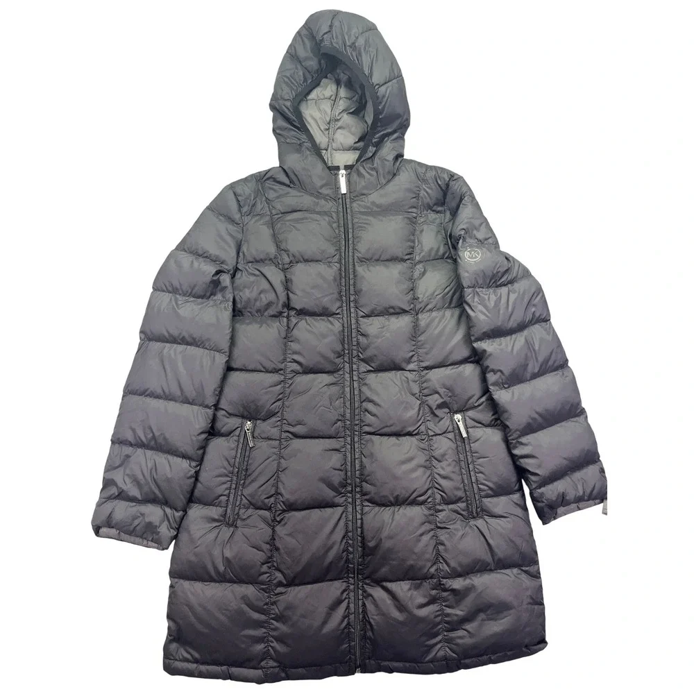 Michael Kors Packable Down Puffer Coat Hooded Lightweight Jacket‎ PS Boho Grunge